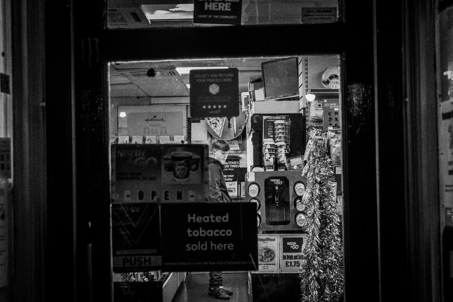 Corner shop window, Cheadle Hulme
